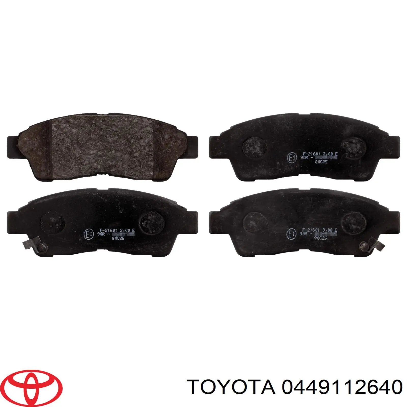 0449112640 Toyota pastillas de freno delanteras