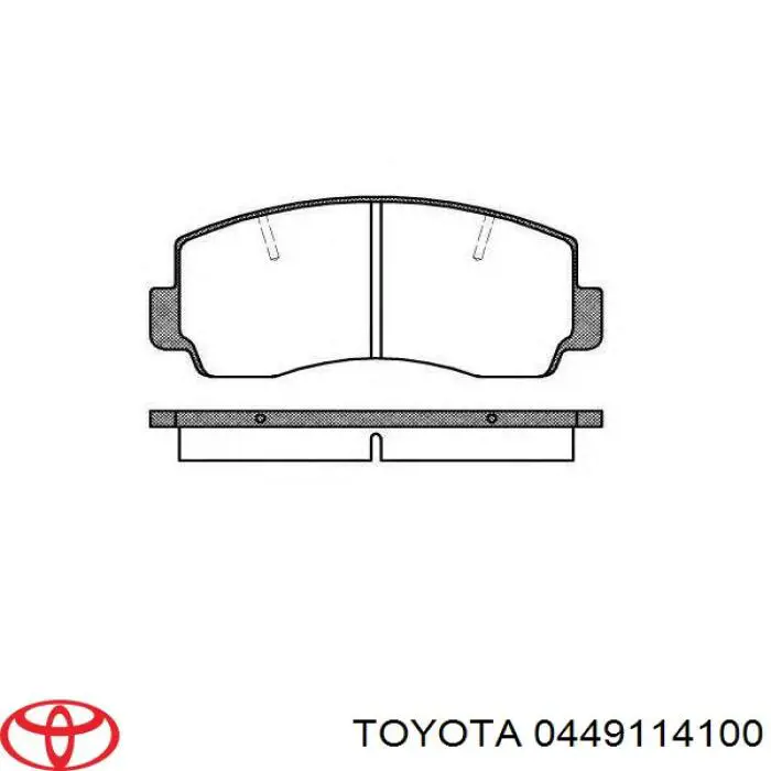 MB082440 Mitsubishi pastillas de freno delanteras