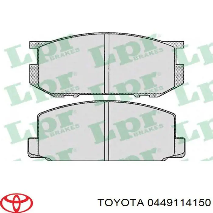 0449114150 Toyota pastillas de freno delanteras