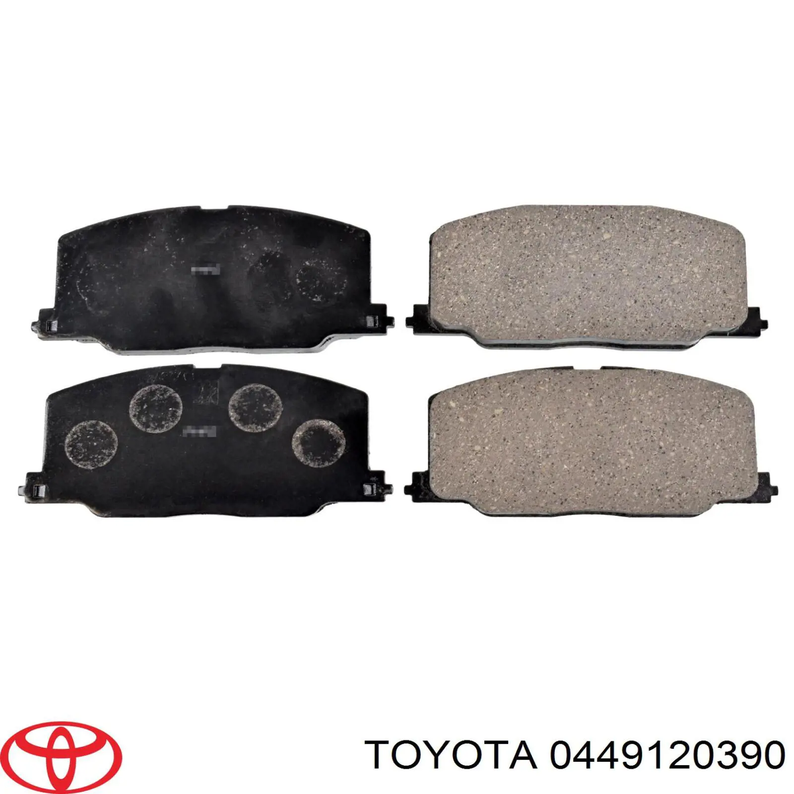 0449120390 Toyota pastillas de freno delanteras