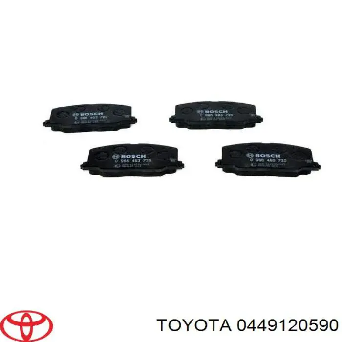 0449120590 Toyota pastillas de freno delanteras