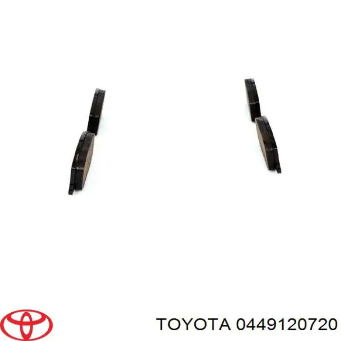 0449120720 Toyota pastillas de freno delanteras