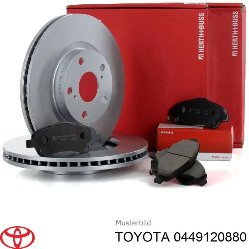 0449120880 Toyota pastillas de freno delanteras