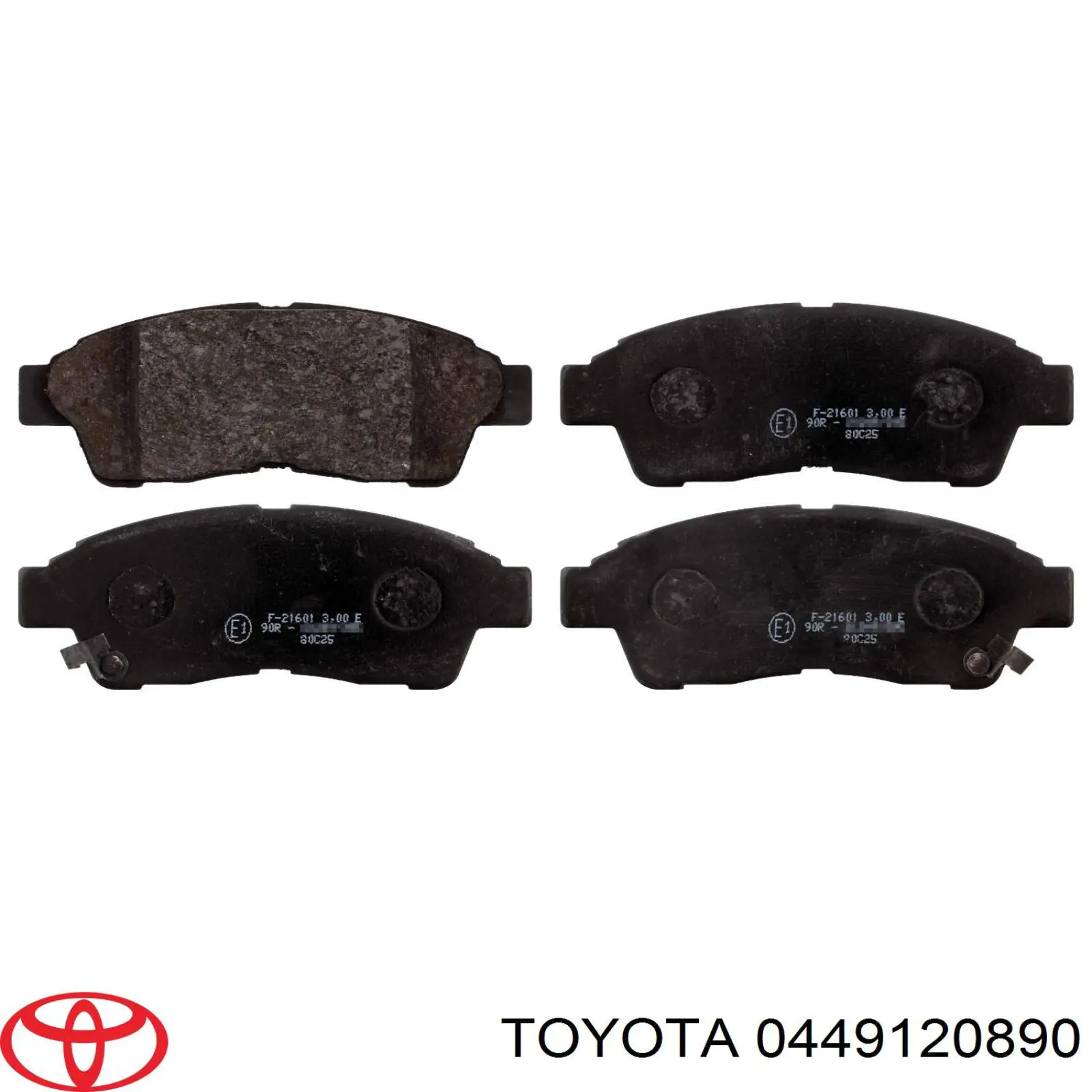 0449120890 Toyota pastillas de freno delanteras