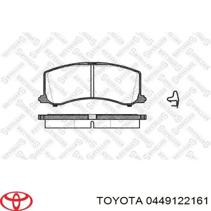 0449122161 Toyota pastillas de freno delanteras