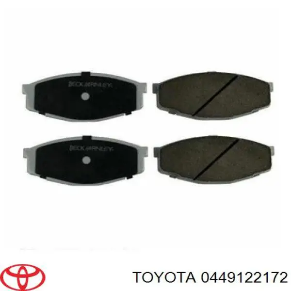 0449122172 Toyota pastillas de freno delanteras