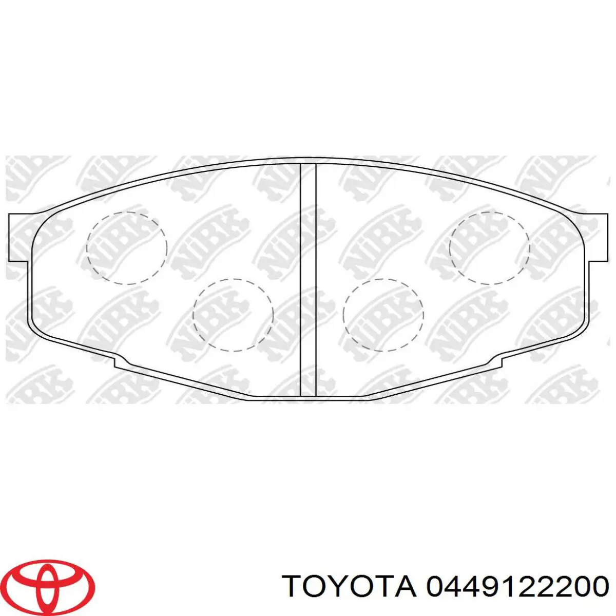 0449122200 Toyota pastillas de freno delanteras