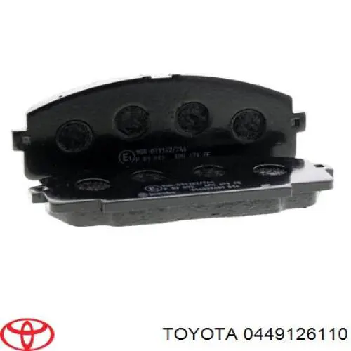 0449126110 Toyota pastillas de freno delanteras