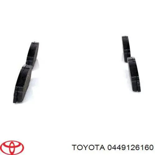 0449126160 Toyota pastillas de freno delanteras