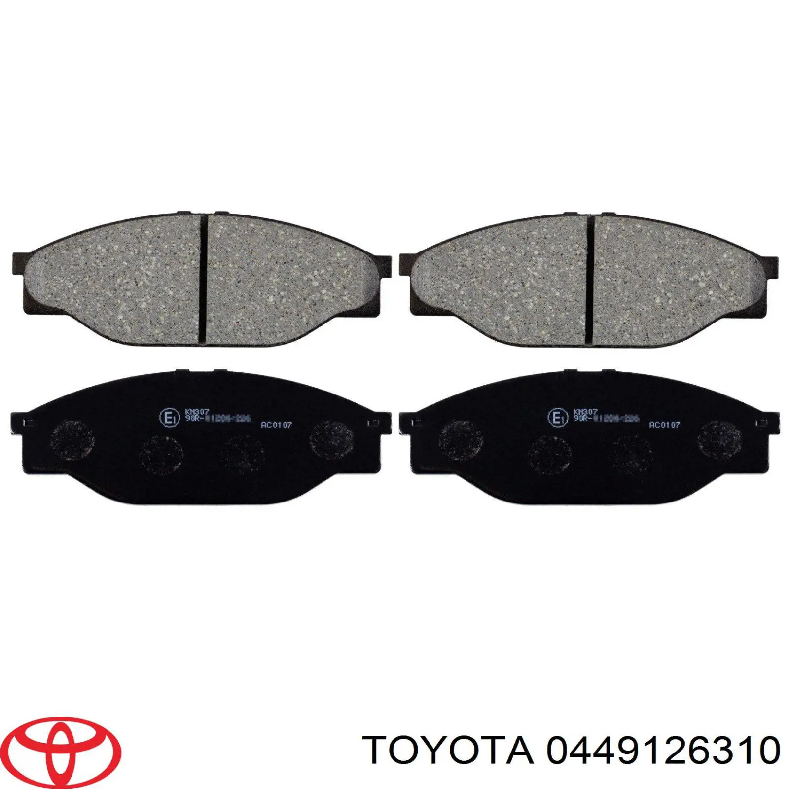 0449126310 Toyota pastillas de freno delanteras