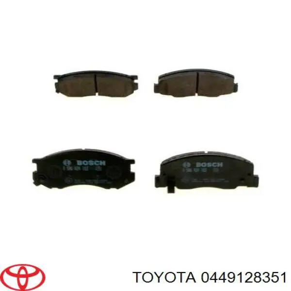 0449128351 Toyota pastillas de freno delanteras