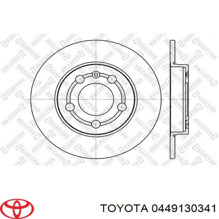 0449130341 Toyota pastillas de freno delanteras