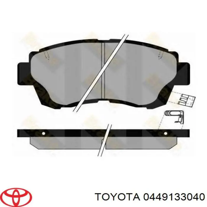 0449133040 Toyota pastillas de freno delanteras