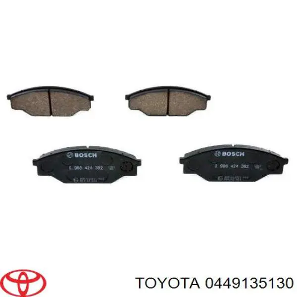 0449135130 Toyota pastillas de freno delanteras