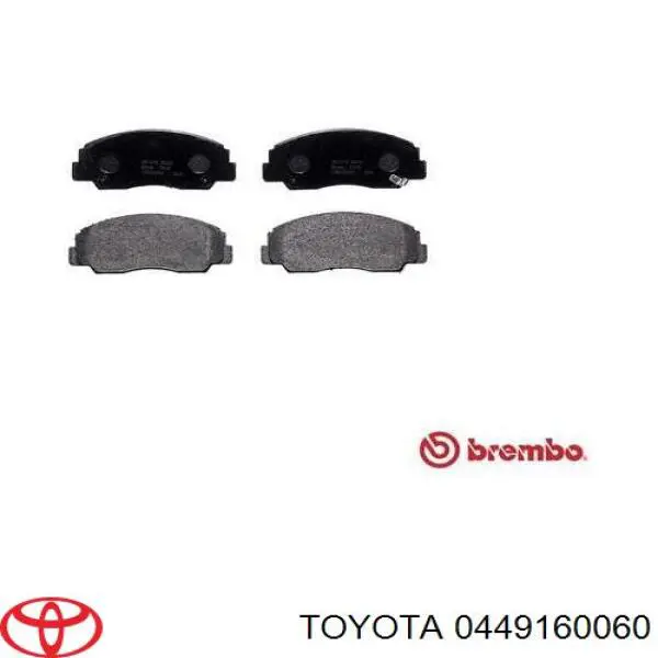 0449160060 Toyota pastillas de freno delanteras