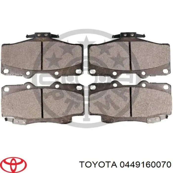 0449160070 Toyota pastillas de freno delanteras