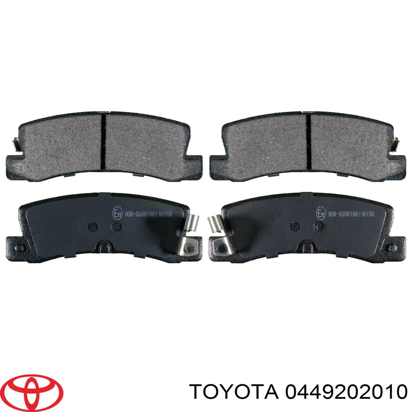 0449202010 Toyota pastillas de freno traseras