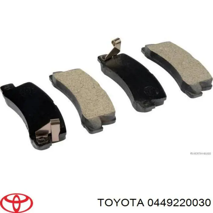 0449220030 Toyota pastillas de freno traseras