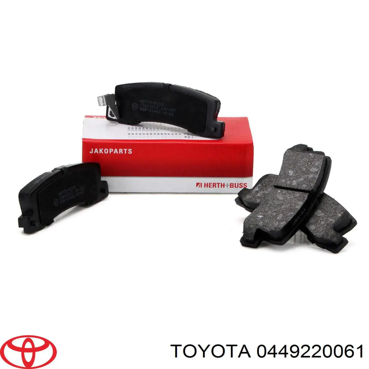 0449220061 Toyota pastillas de freno traseras