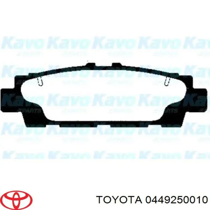 0449250010 Toyota pastillas de freno traseras