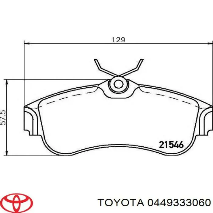 449333060 Toyota juego de reparación, cilindro de freno principal