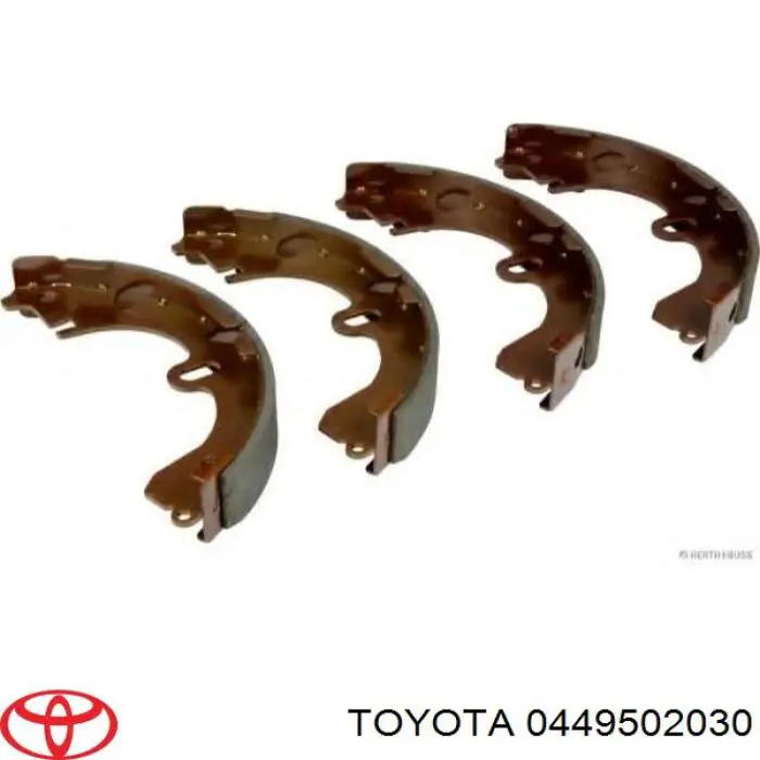 0449502030 Toyota zapatas de frenos de tambor traseras