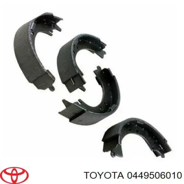 0449506010 Toyota zapatas de frenos de tambor traseras