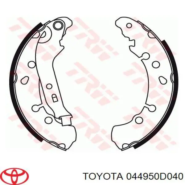 044950D040 Toyota zapatas de frenos de tambor traseras