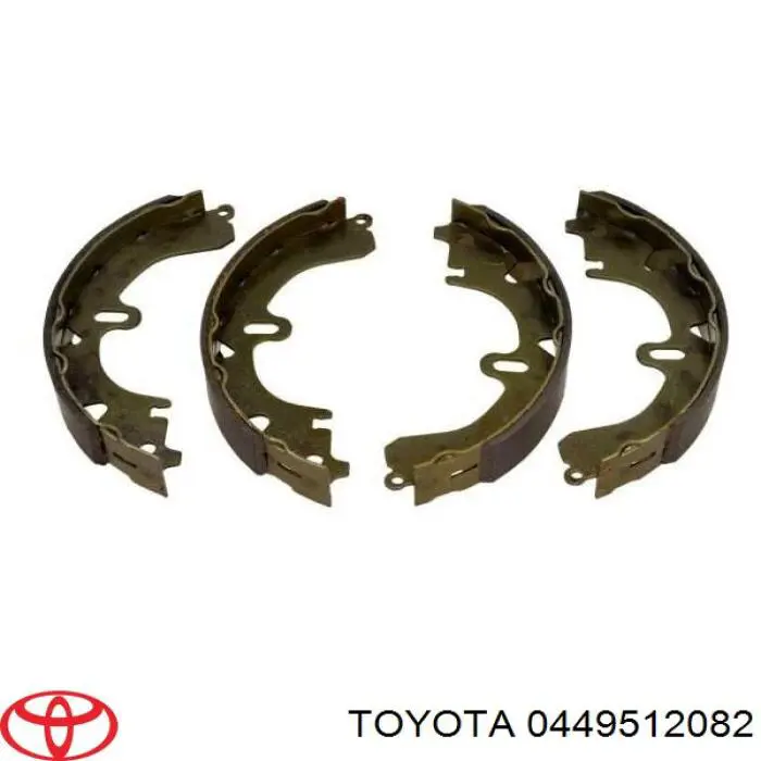 0449512082 Toyota zapatas de frenos de tambor traseras