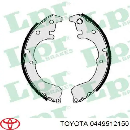 449512130 Toyota zapatas de frenos de tambor traseras