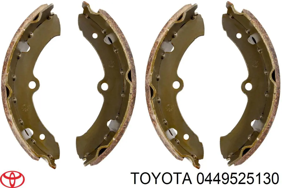 0449525130 Toyota zapatas de frenos de tambor traseras