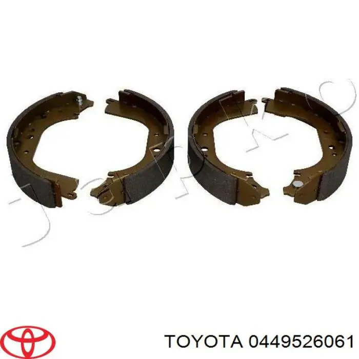 0449526061 Toyota zapatas de frenos de tambor traseras