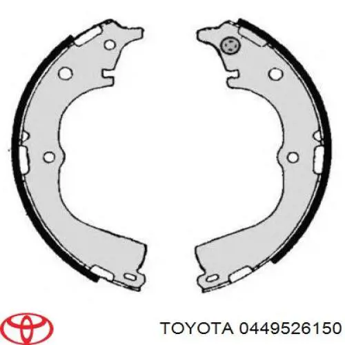 0449526150 Toyota zapatas de frenos de tambor traseras