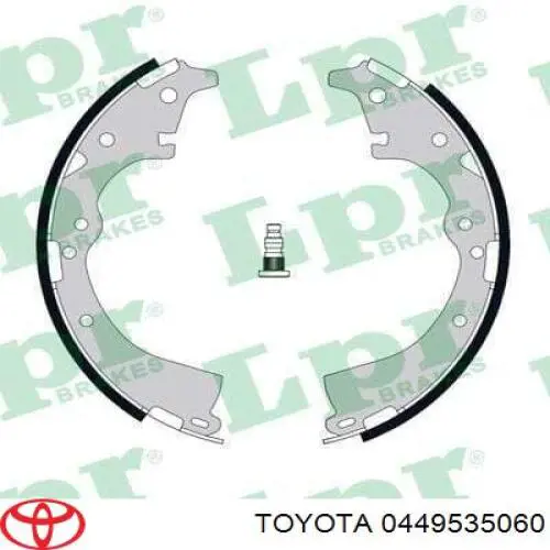 0449535060 Toyota zapatas de frenos de tambor traseras