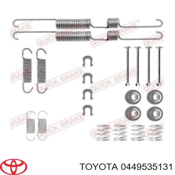 0449535131 Toyota zapatas de frenos de tambor traseras