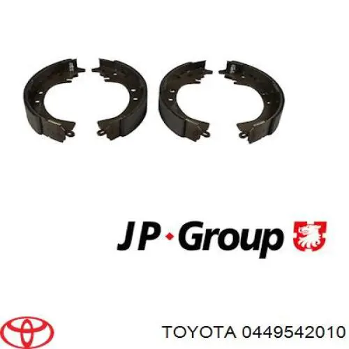 0449542010 Toyota zapatas de frenos de tambor traseras