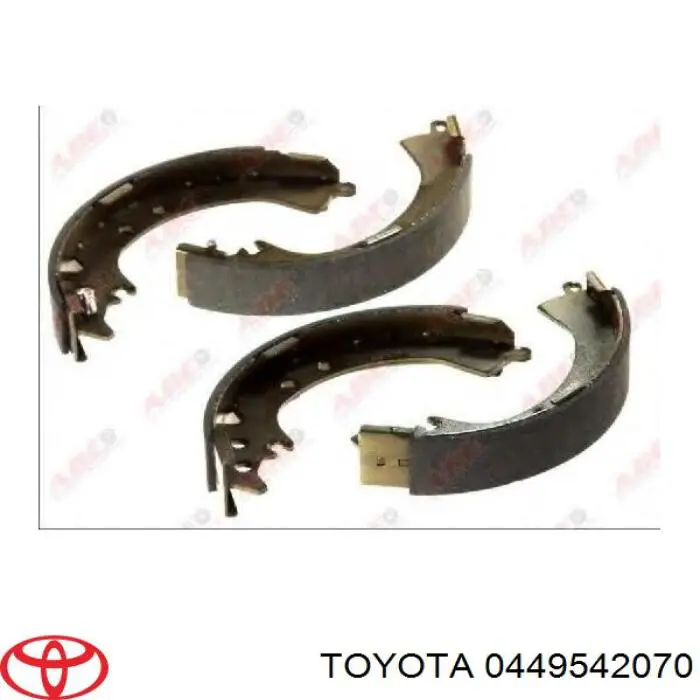 0449542070 Toyota zapatas de frenos de tambor traseras