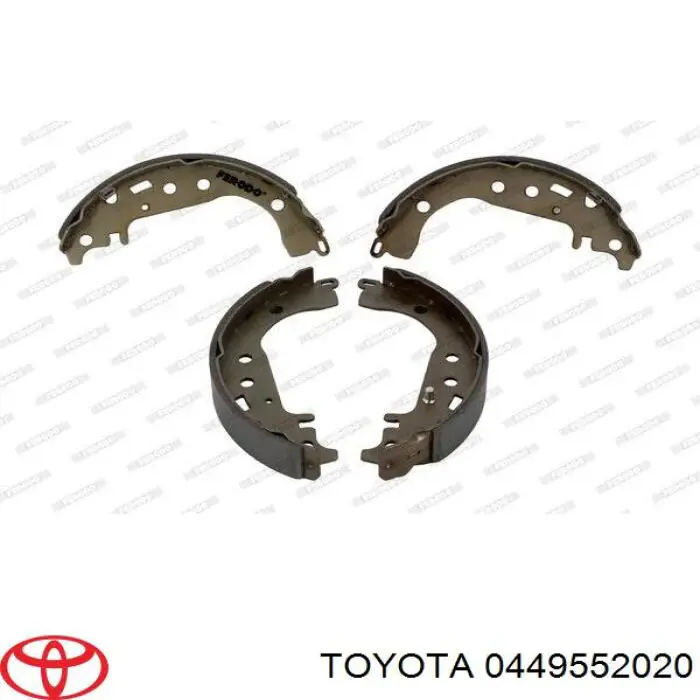 0449552020 Toyota zapatas de frenos de tambor traseras