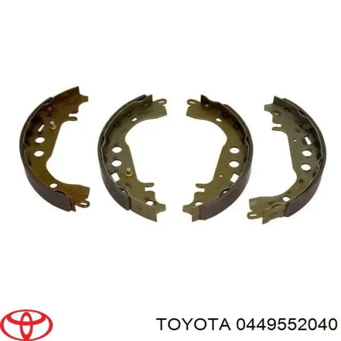 0449552040 Toyota zapatas de frenos de tambor traseras