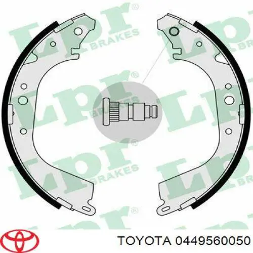 0449560050 Toyota zapatas de frenos de tambor traseras