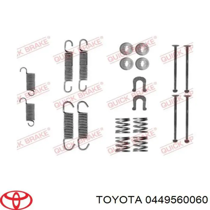 0449560060 Toyota zapatas de frenos de tambor traseras