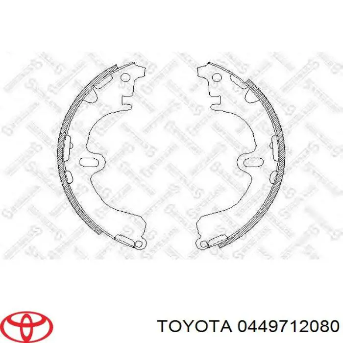 0449712080 Toyota zapatas de frenos de tambor traseras