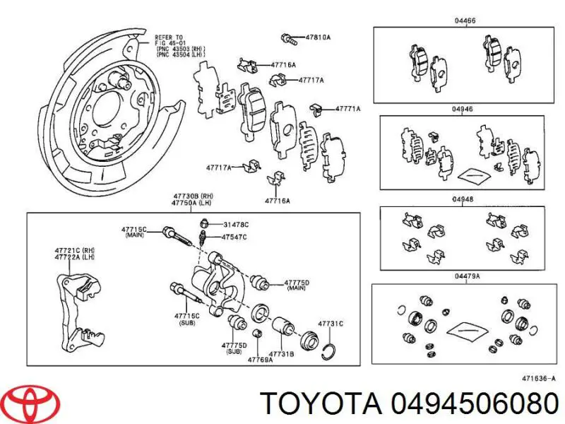 0494506080 Toyota 