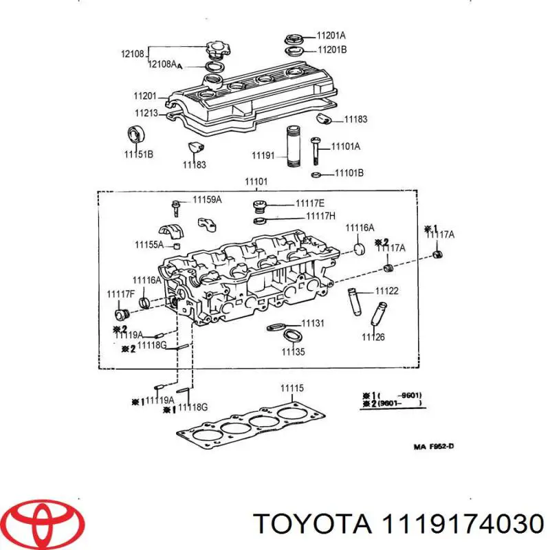  Vasito recubridor de bujía de encendido para Toyota RAV4 1 