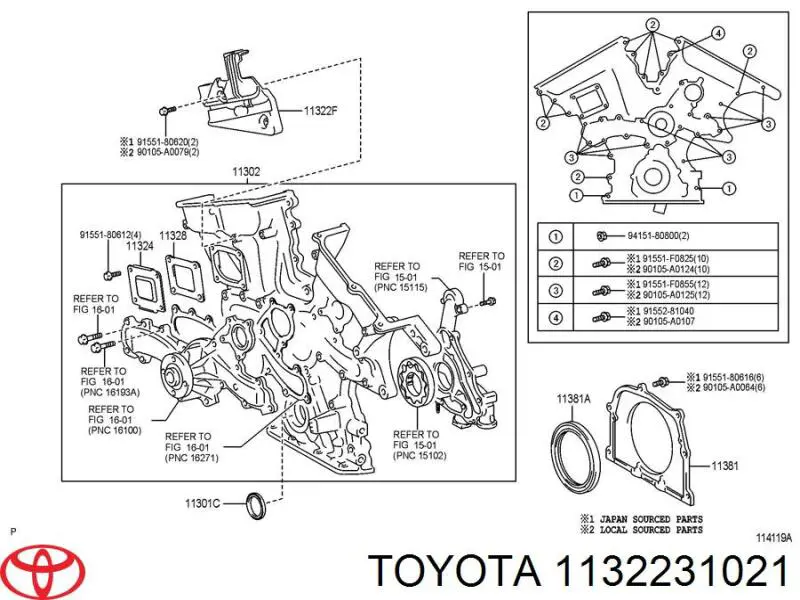 1132231021 Toyota 