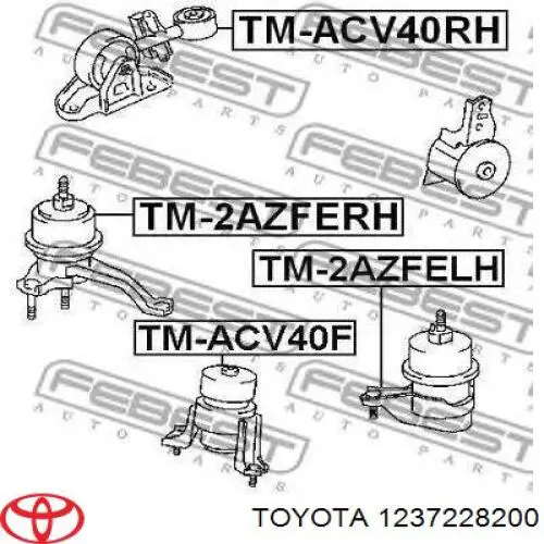 1237228200 Toyota soporte motor izquierdo