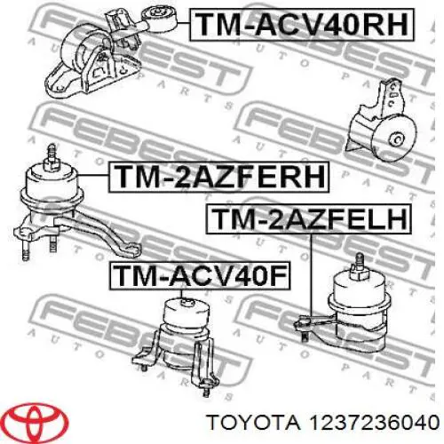 1237236040 Toyota soporte motor izquierdo