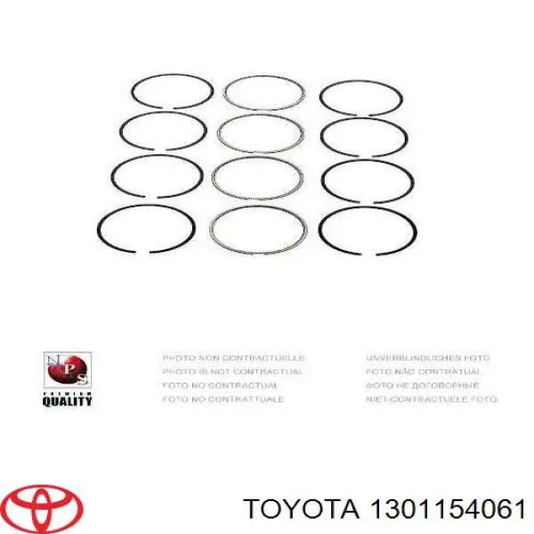  Juego de aros de pistón, motor, STD para Toyota Hilux N