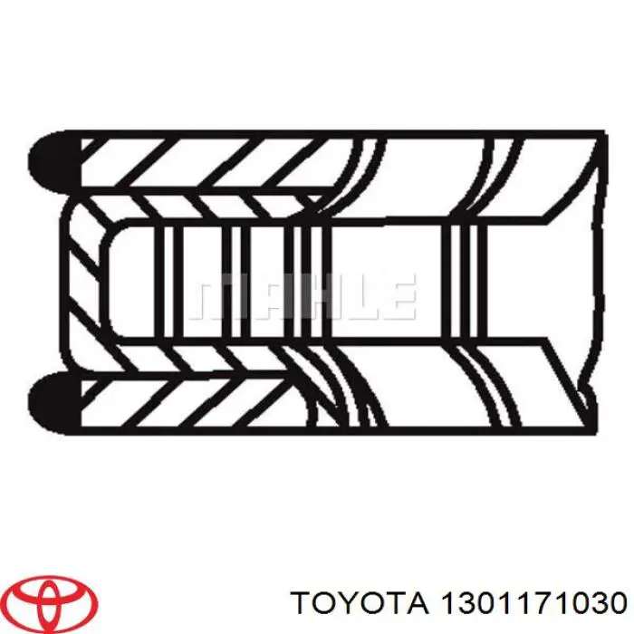 1301171021 Toyota juego de aros de pistón, motor, std