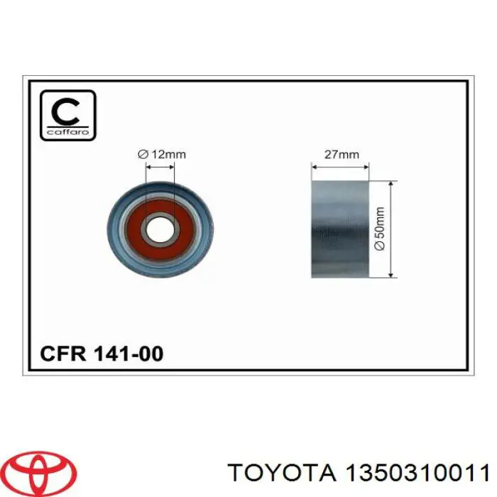  Rodillo intermedio de correa dentada para Toyota Starlet 2 